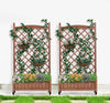Garden Oasis Duo: Raised Planter with Climbing Trellis
