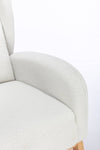 Cozy Ivory Teddy Rocking Chair