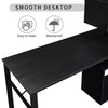 Versatile L-Shaped Home Office Desk with Rolling Bookshelf
