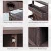 Rustic Rolling Outdoor Kitchen Bar & Grill Station