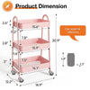 Versatile Rolling Cart - Stylish Storage for Every Room