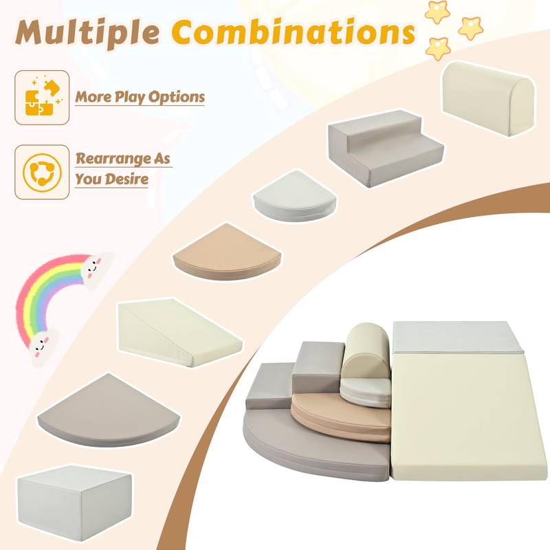 Colorful Soft Foam Climbing Fun for Toddlers