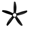 Sleek LED Ceiling Fan with Black Blades