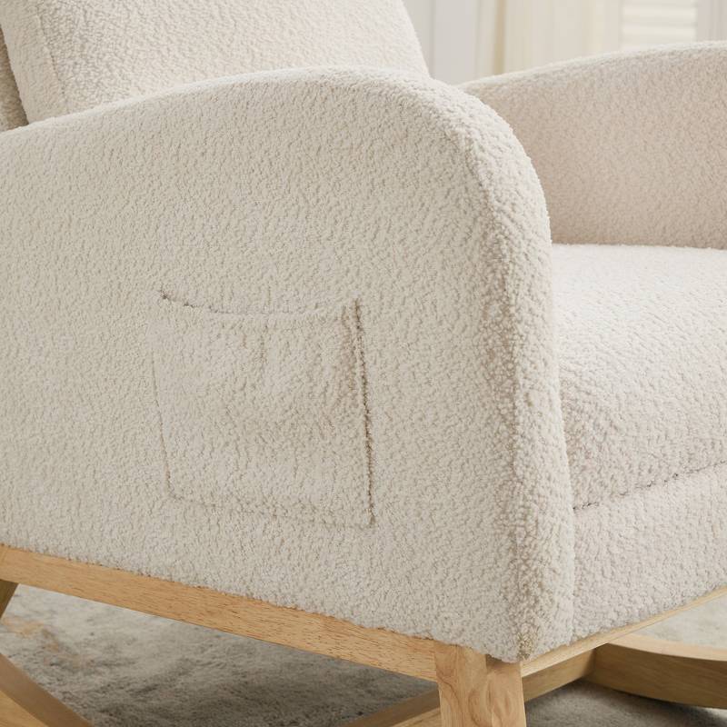 Cozy Glider Chair with Footrest - Perfect for Nursery & Living Room