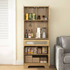 Stylish Tall Pantry & Bar Cabinet