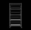 Sturdy Rolling 5-Tier Metal Shelving Unit - Perfect for Kitchen & Garage