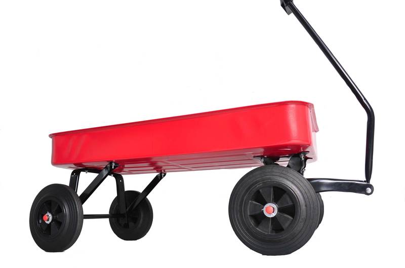 Rugged Red All-Terrain Garden Cart