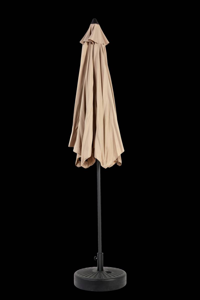 Sunny Haven Patio Umbrella – Tilting & Cranking Khaki Shade