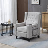Cozy Wingback Recliner in Light Gray