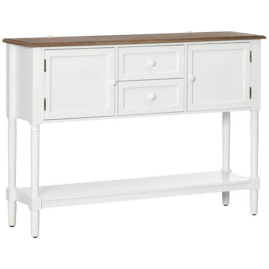 Charming Vintage Console Table with Storage