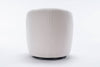 Cozy Ivory Swivel Accent Chair