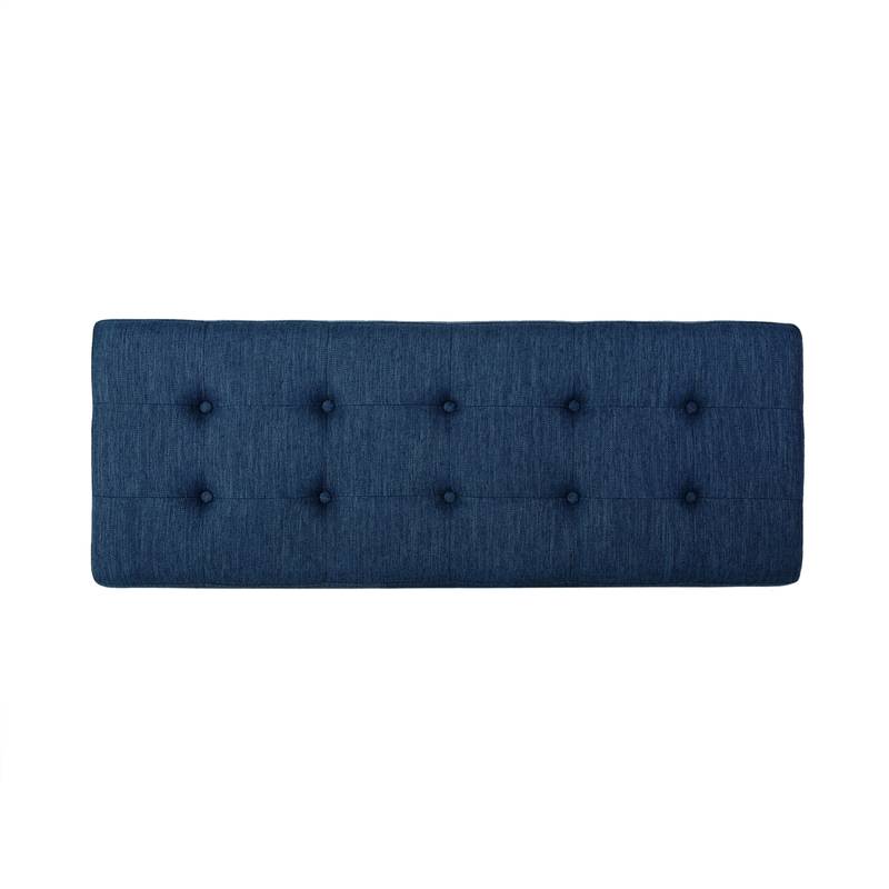 Cozy Navy Ottoman