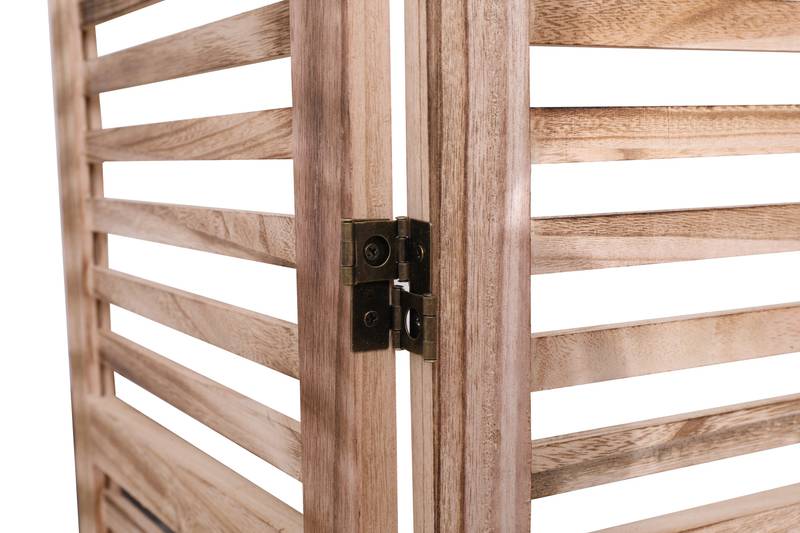 Natural Wood Folding Room Divider