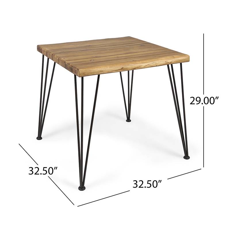 Zion Wood & Metal Blend Table