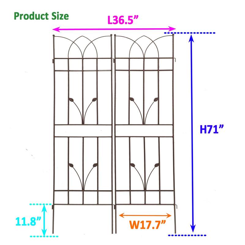 Rustproof Garden Trellis Duo for Climbing Plants