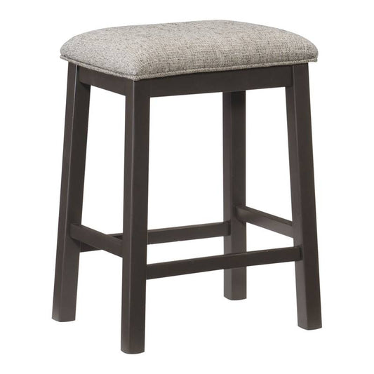 Chic Gray Counter Stools - Set of Two