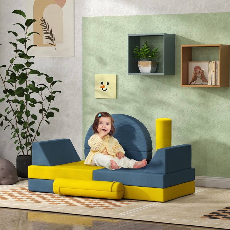 Cozy Kids Modular Couch Set - Fun & Versatile Play Furniture