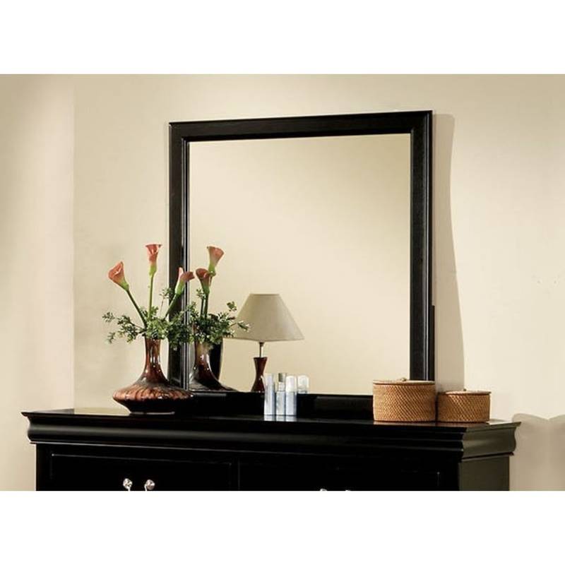 Chic Black Louis Philippe Mirror