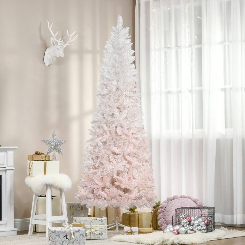 Charming Pink & White Pencil Christmas Tree