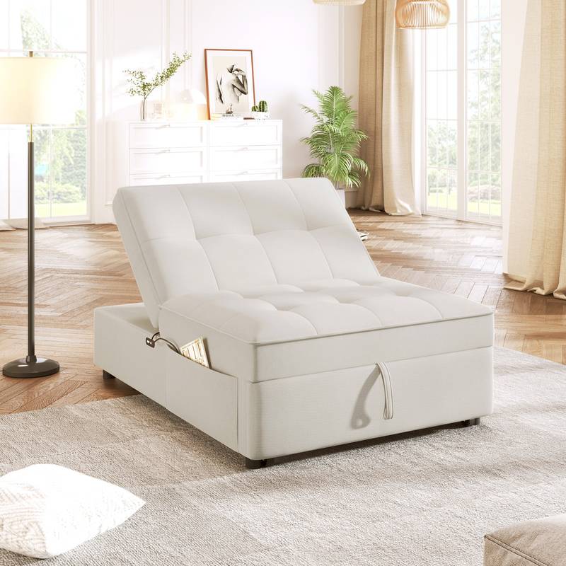 Versatile Sofa Bed with Storage & USB Port