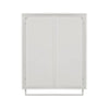 Stylish Glass Door Storage Cabinet with Towel Rack