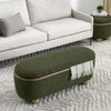 Cozy Green Storage Bench