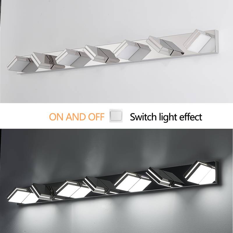 Sleek Chrome LED Vanity Light - Modern Wall Sconce for Style and Efficiency