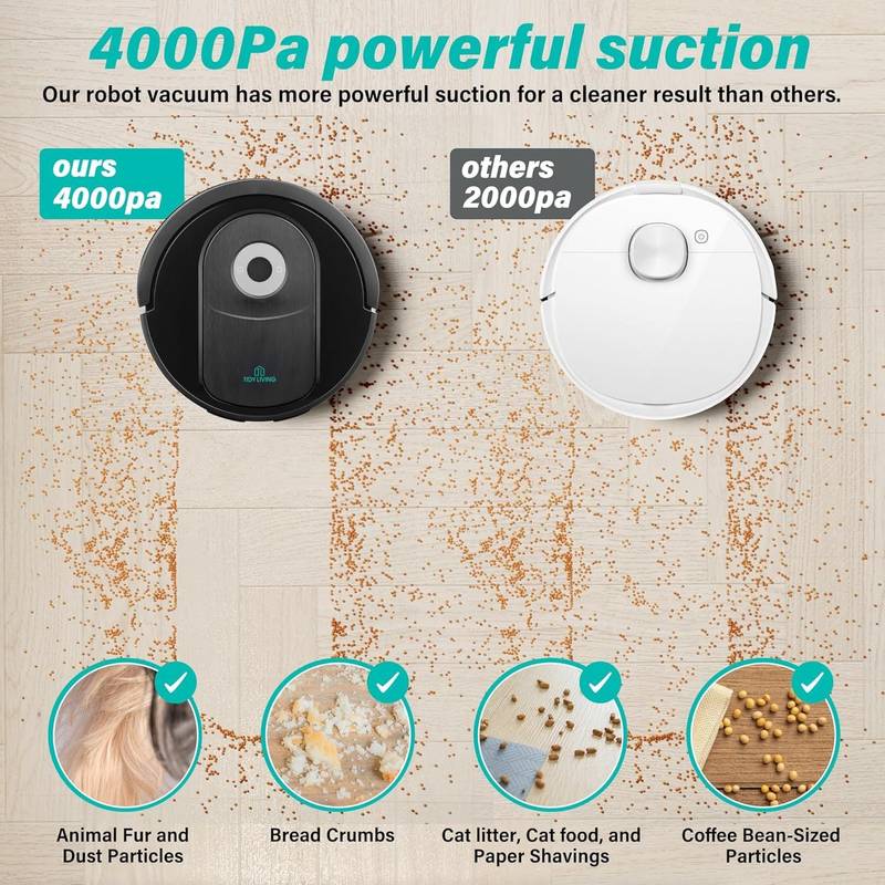 SmartClean Robot: The Ultimate Vacuum and Mop for Pet Hair and Hard Floors!