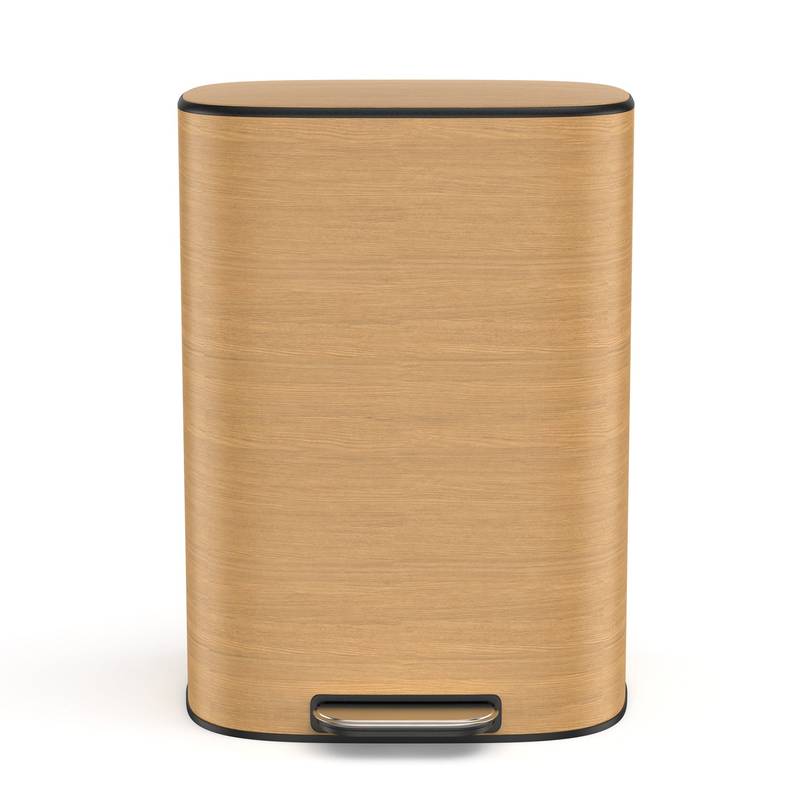 Soft Close Step Trash Can - Stainless Steel Elegance