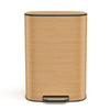 Soft Close Step Trash Can - Stainless Steel Elegance