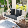 Cozy Wicker Swing for Two