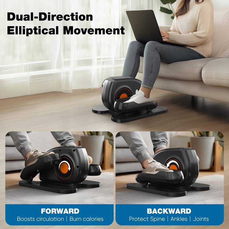 Quiet Mini Under-Desk Elliptical - Compact Fitness Fun for Home or Office!