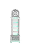 Noralie LED Grandfather Clock with Faux Diamond Accents