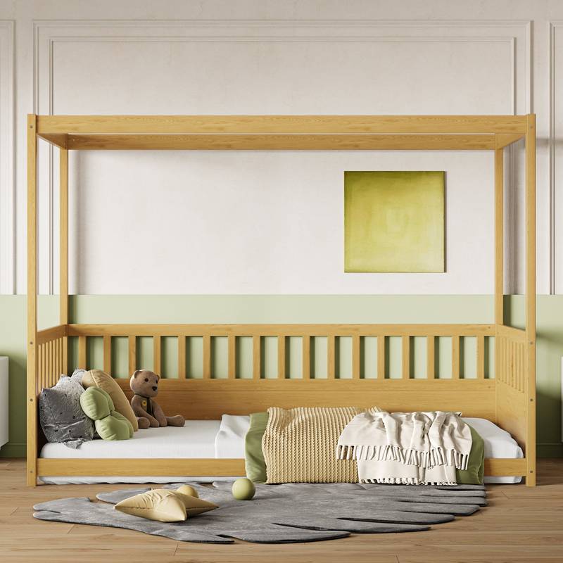 Cozy Canopy Twin Bed for Kids