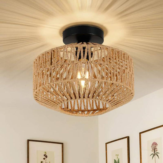 Boho Bliss Rattan Chandelier