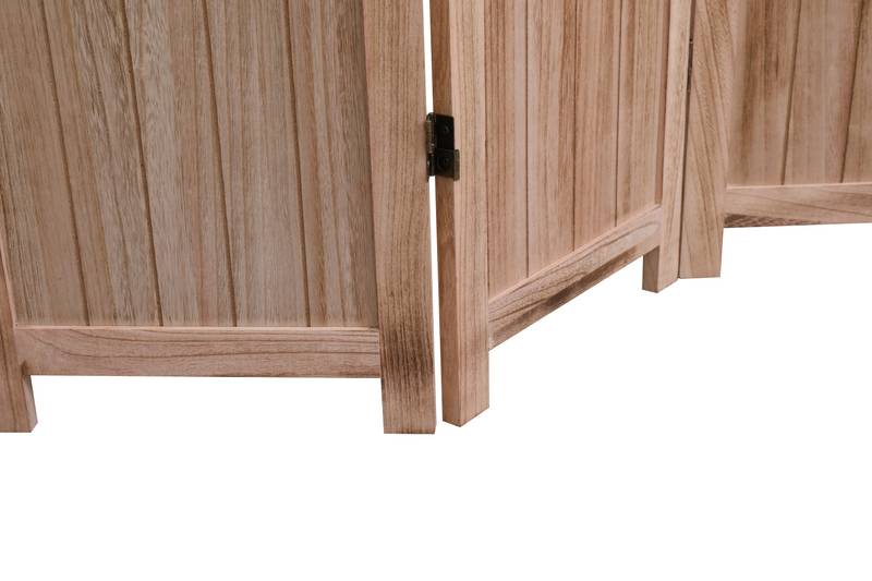 Natural Wood Folding Room Divider
