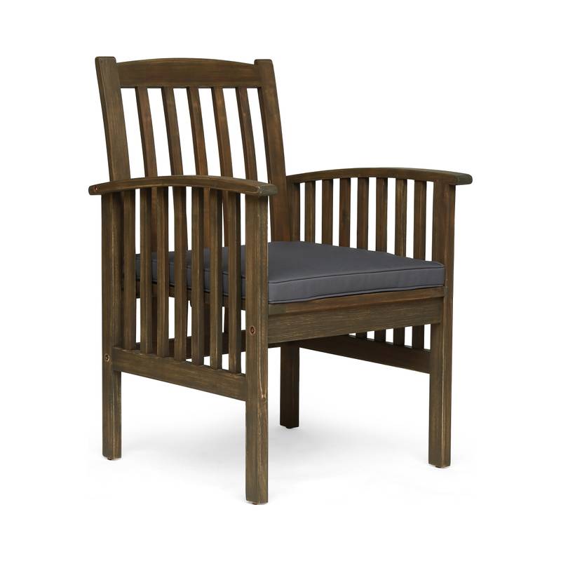 Cozy Acacia Dining Chair Duo