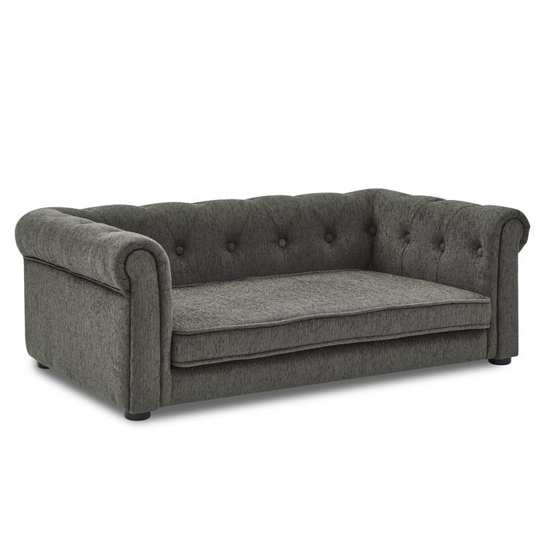 Chic Elevated Dog Couch - Stylish Comfort for Small and Medium Pups