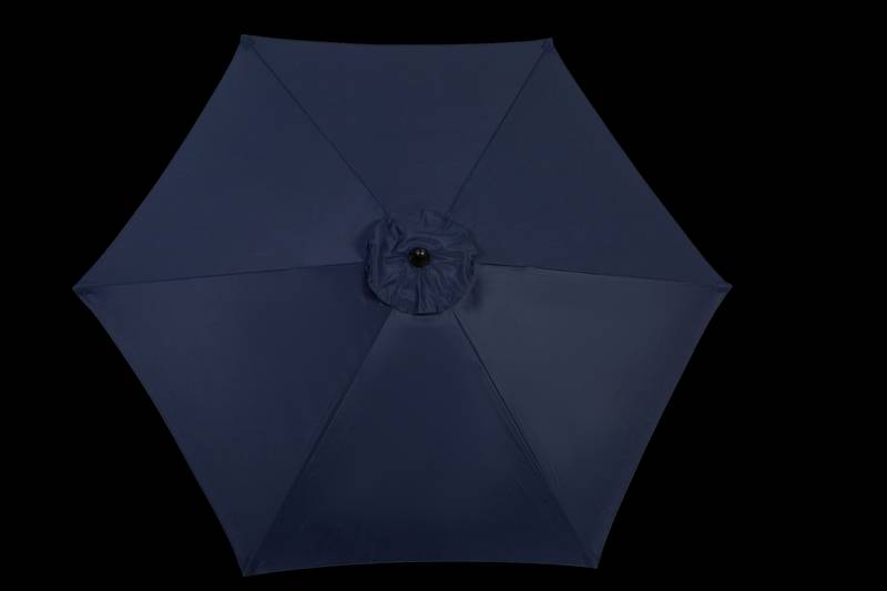 Navy Blue Patio Umbrella with Easy Tilt and Crank