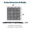 Rosette Outdoor Deck Tiles - Waterproof & Non-Slip
