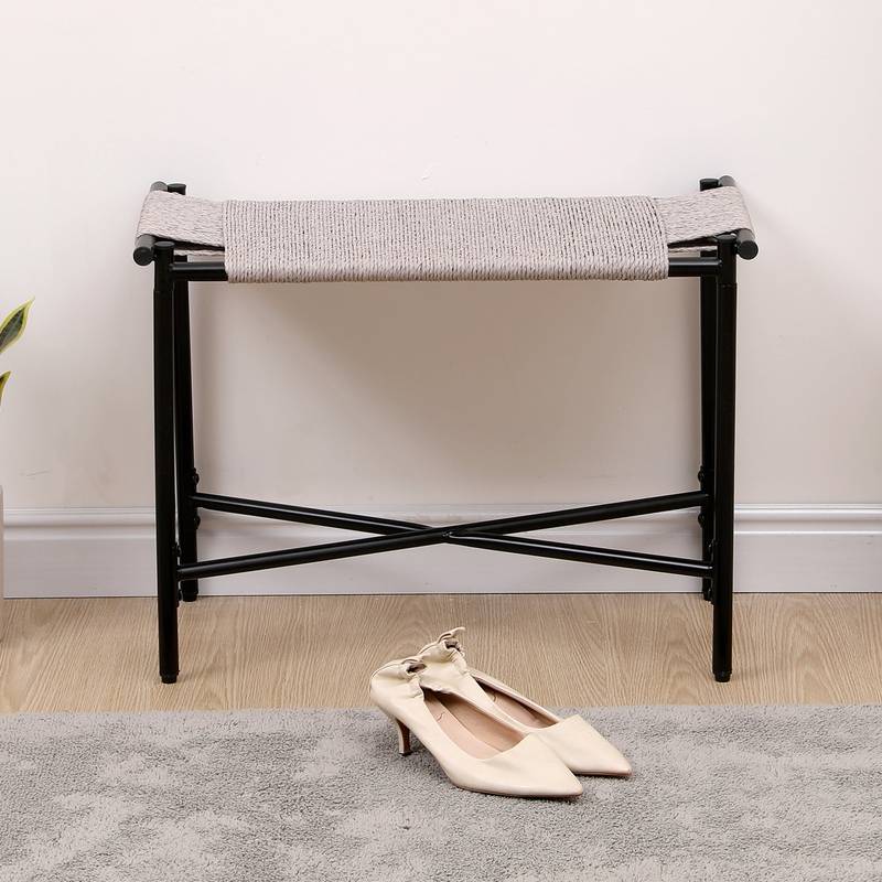 Boho Chic Entryway Ottoman & Footrest