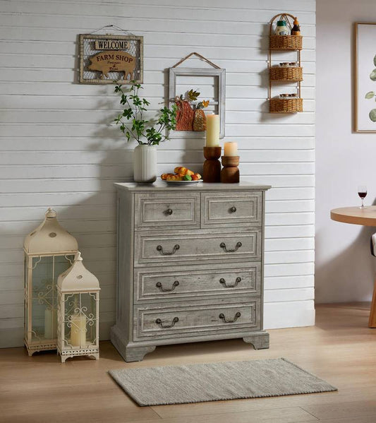 Rustic Charm 5-Drawer Dresser