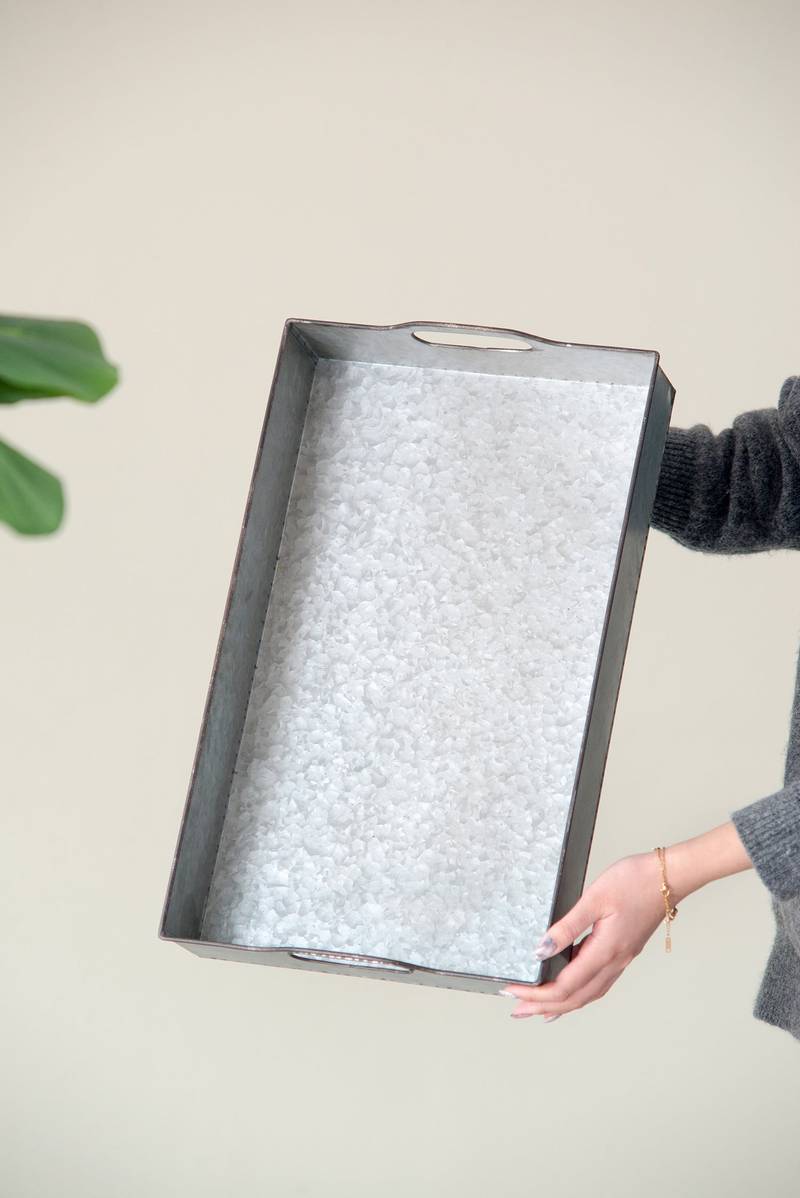 Chic Gray Nesting Trays Set