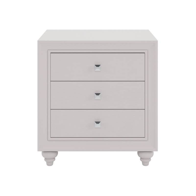 Cozy Cream Grey Queen Bedroom Set with LED Headboard & Nightstands