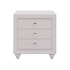 Cozy Cream Grey Queen Bedroom Set with LED Headboard & Nightstands