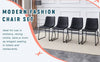 Sleek Black PU Leather Chair