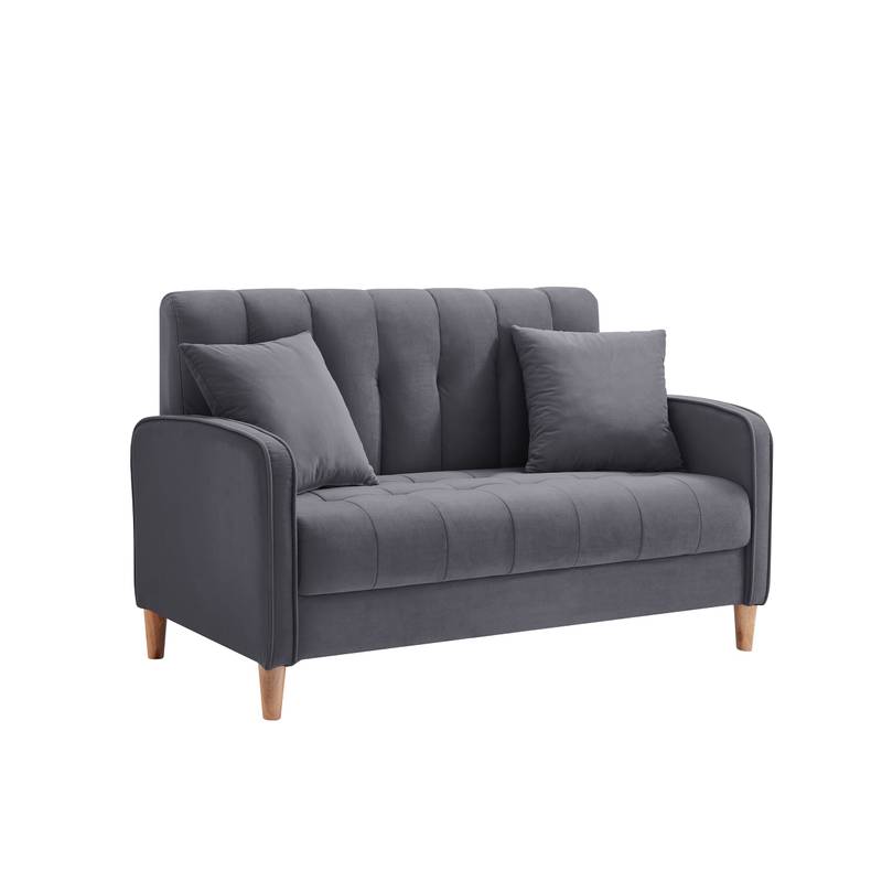 Chic Velvet Loveseat for Cozy Spaces