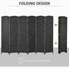 Chic Black Folding Privacy Screen