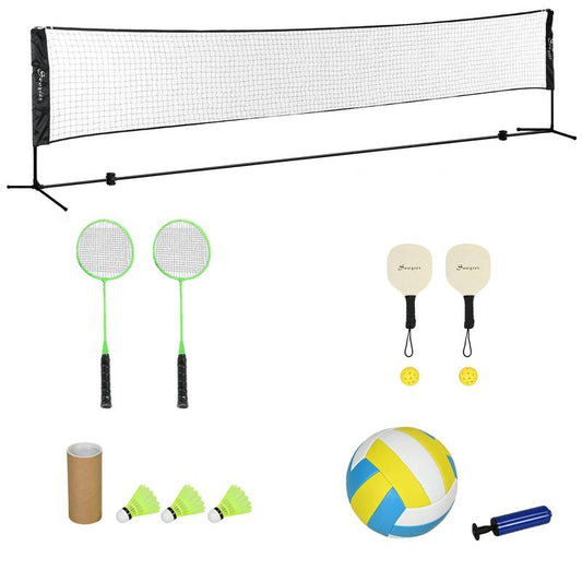Ultimate Outdoor Sports Combo Set: Badminton, Pickleball & Volleyball Fun!