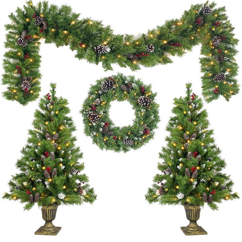 Festive Glow Holiday Decor Set